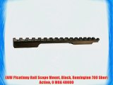 EGW Picatinny Rail Scope Mount Black Remington 700 Short Action 0 MOA 40000