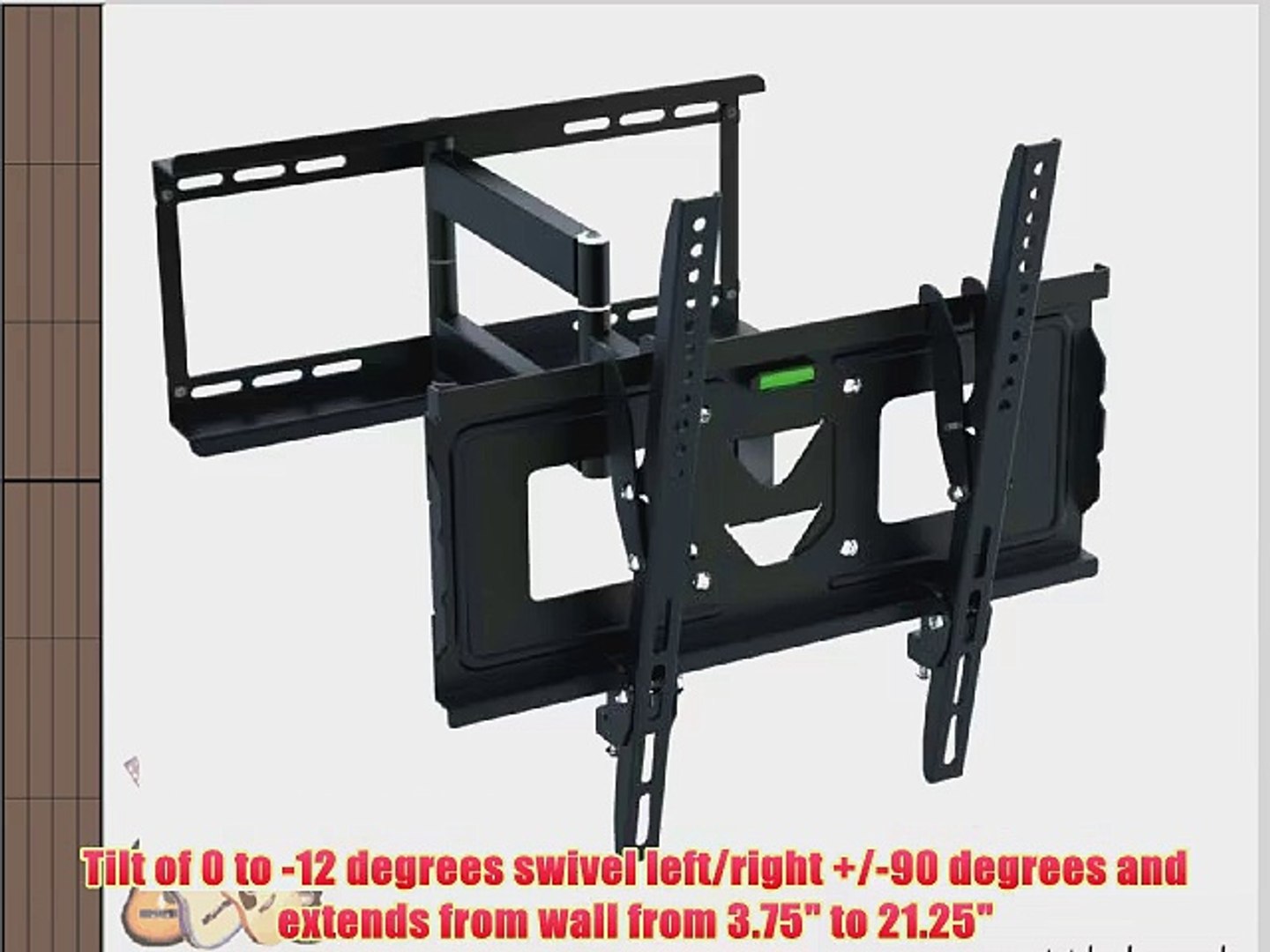 Siig Ce Mt0512 S1 23 42 Inches Full Motion Tv Mount Video