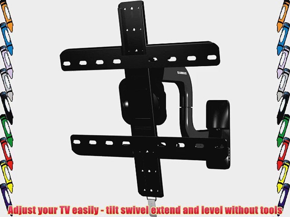 Sanus System VMF518-B1 Premium Series Full-Motion Mount for 40 - 50 flat TV