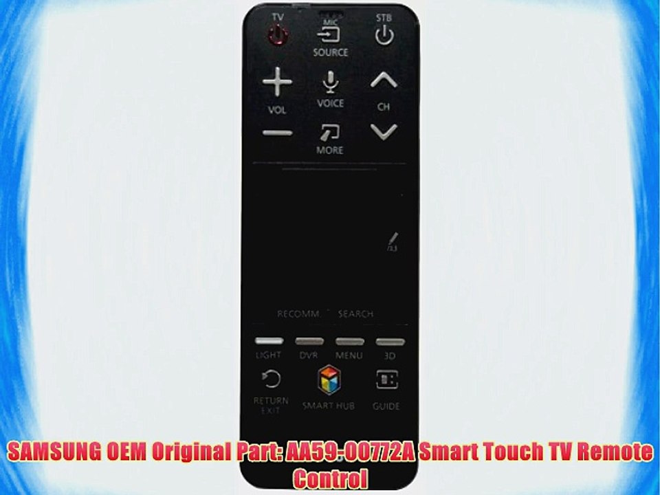 SAMSUNG OEM Original Part: AA59-00772A Smart Touch TV Remote Control