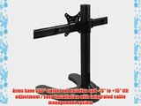 Pwr ? Triple Ergonomic 3 LCD Monitor Screen LED Tv Table Desk Mount Stand with Base up to 24