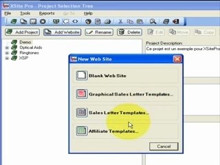 Créer un site internet avec XSitePro