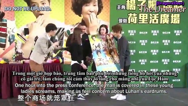 [VIETSUB] [OFFICIAL YOUKU NEWS]150123 Luhan got questioned about Wu Yifan