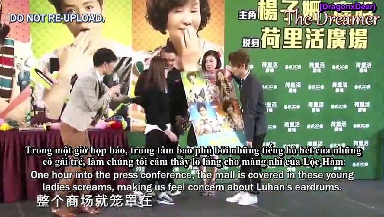 [VIETSUB] [OFFICIAL YOUKU NEWS]150123 Luhan got questioned about Wu Yifan