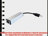 Ableconn USB3E1000 SuperSpeed USB 3.0 to 10/100/1000 Gigabit Ethernet Network Adapter for Windows