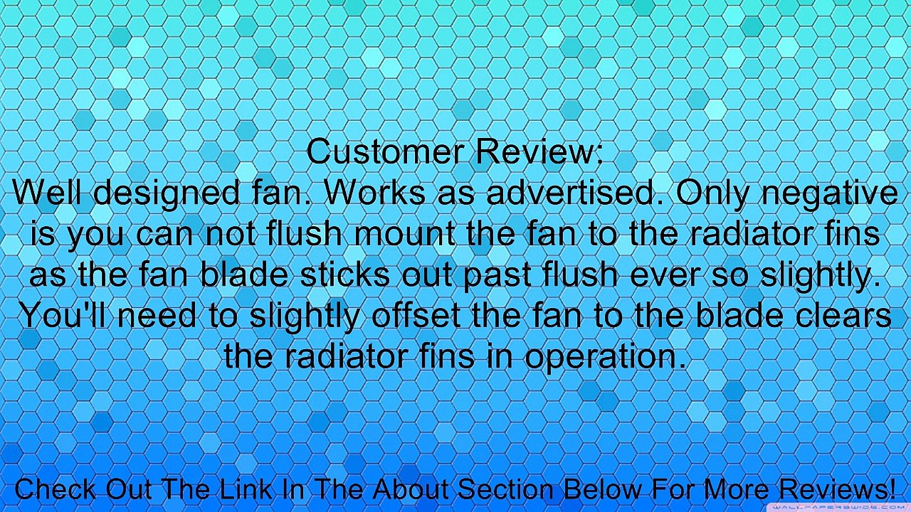 Spal 30102113 16" Curved Blade Extreme Performance Fan Review