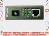 TP-LINK MC111CS WDM Media Converter 10/100Mbps RJ45 to 100M single-mode SC fiber Tx:1550nm