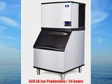Manitowoc ID0452AB570 420 Lb Air CooledFull Cube Ice Machine w Storage Bin