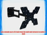 Mount-it! MI-411L TV Wall Mount Bracket with Full Motion Swing Out Tilt and Swivel Articulating