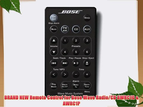 BRAND NEW Remote Control for Bose Wave Radio/CD AWRC1G