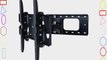 2xhome - Full Motion Swivel Articulating Tilt Tilting Single Arm Extra Extension Wall Mount