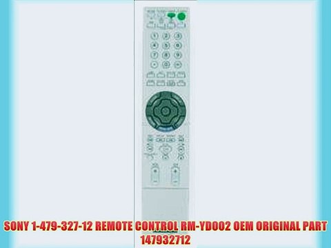 SONY 1-479-327-12 REMOTE CONTROL RM-YD002 OEM ORIGINAL PART 147932712