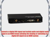 Cable Matters DVI and Coaxial/Toslink Audio to HDMI Converter