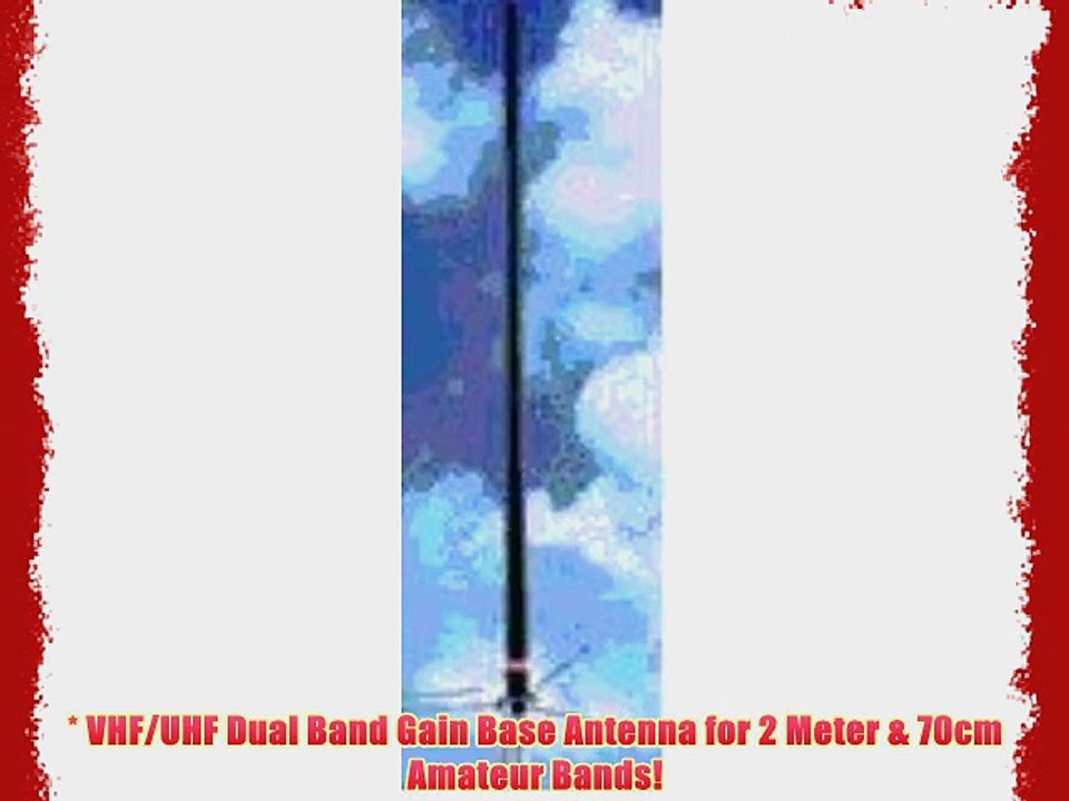 Dual Band VHF / UHF Gain Base Station Antenna ANLI A-100 Amateur Radio