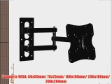 Articulating LCD LED HDTV Tilt / Swivel TV Wall Mount Bracket up to VESA 200x200 for 23 26