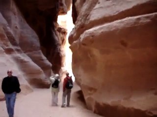 Petra Jordan -  walk through to First Temple  - stunning beauty of past