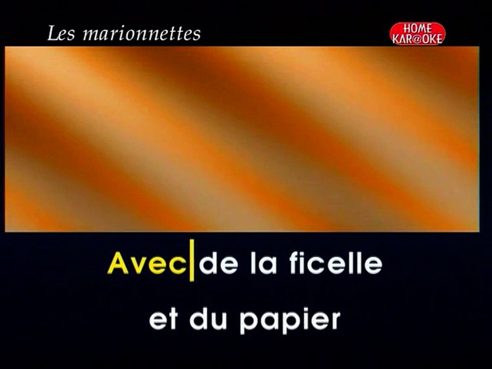 KARAOKE CHRISTOPHE - Les marionnettes
