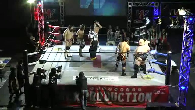 AKIRA, Manabu Soya & Hiroshi Yamato vs. Ryota Hama, Yasufumi Nakanoue & Yusuke Kodama (WRESTLE-1)