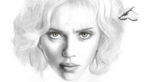 PORTRAIT ZEICHNEN - Lucy Scarlett Johansson - Speed Drawing - How to Draw a Realistic face