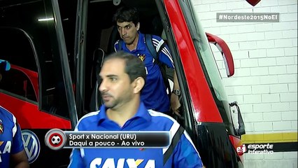 Confira a chegada do Sport na Arena Pernambuco