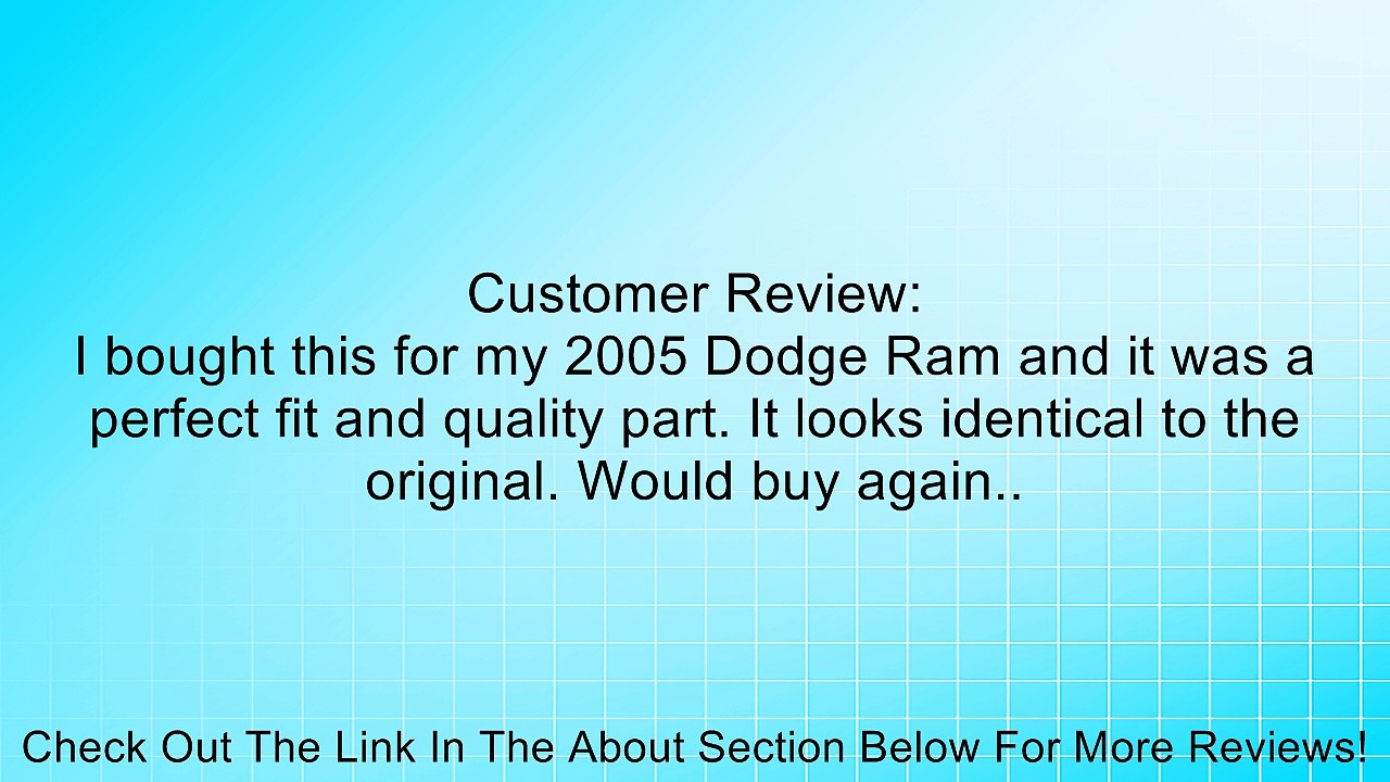 Oem Mopar Part 5Hz71xdvad 'Bezel' Review