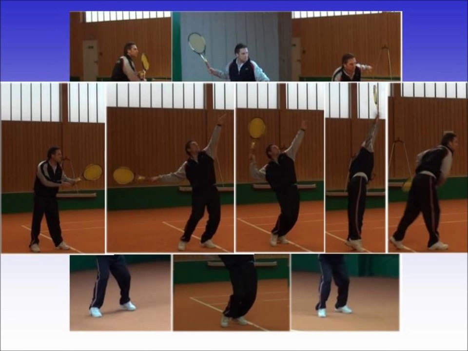 Tennistechnik : der gerade aufschlag