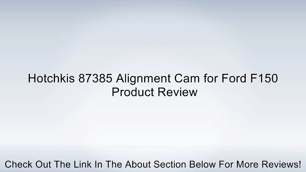 Hotchkis 87385 Alignment Cam for Ford F150 Review