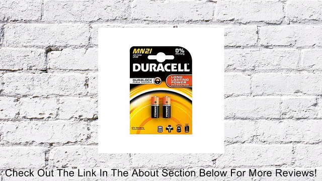 DURACELL CAR ALARM BATTERY 12V MN21 PK2 Review
