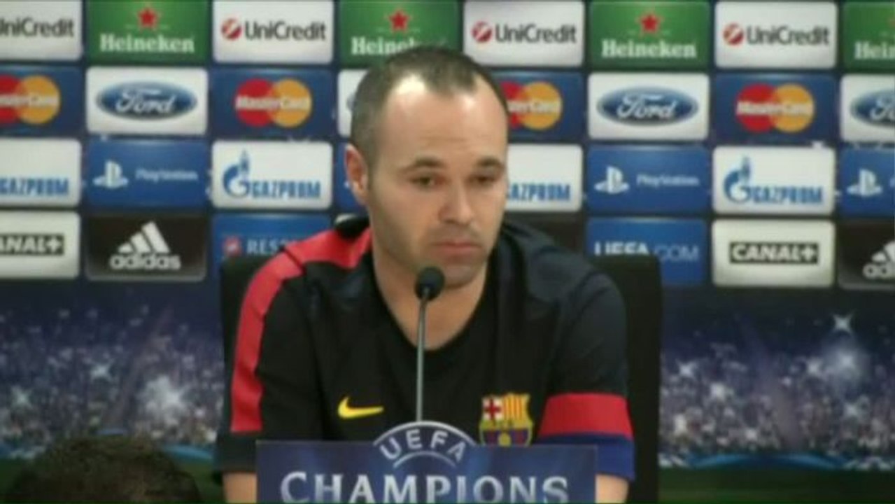 FOOT - C1 - Barça-PSG : Iniesta, «On a une Messi-dépendance»