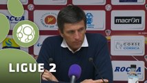 Conférence de presse AC Ajaccio - GFC Ajaccio (0-3) : Olivier PANTALONI (ACAJ) - Thierry LAUREY (GFCA) - 2014/2015
