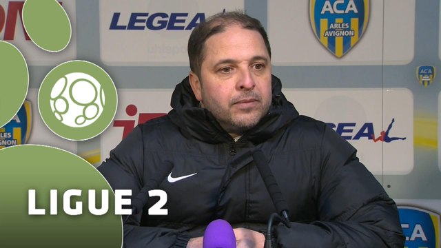 Conférence de presse AC Arles Avignon - AS Nancy-Lorraine (1-0) : Victor ZVUNKA (ACA) - Pablo CORREA (ASNL) - 2014/2015