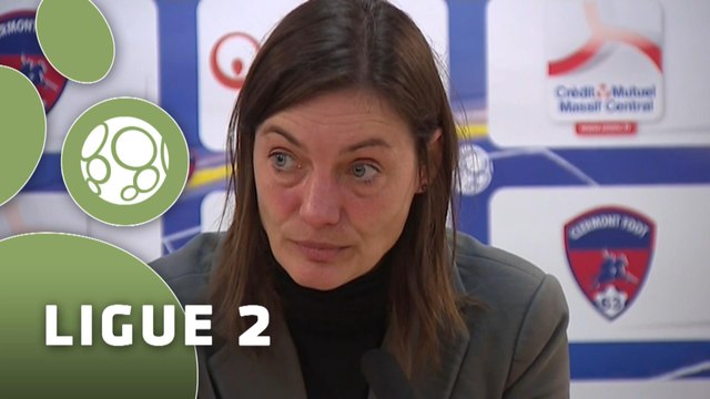 Conférence de presse Clermont Foot - Châteauroux (3-3) : Corinne DIACRE (CF63) - Pascal GASTIEN (LBC) - 2014/2015