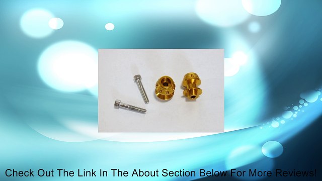 Swingarm Stand Spools - 6mm - Gold - Yamaha YZF600 R6, YZF1000 R1, YZF 600 1000 Review