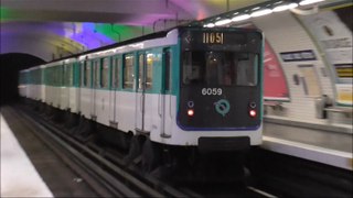 MP59 : Départ de la station Place des Fêtes sur la ligne 11 du métro parisien