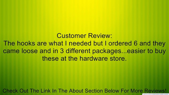 Forney 61210 Screw Hook, Number-10 Thread-by-5/8-Inch Thread Length-by-2-1/16-Inch Overall Length Review
