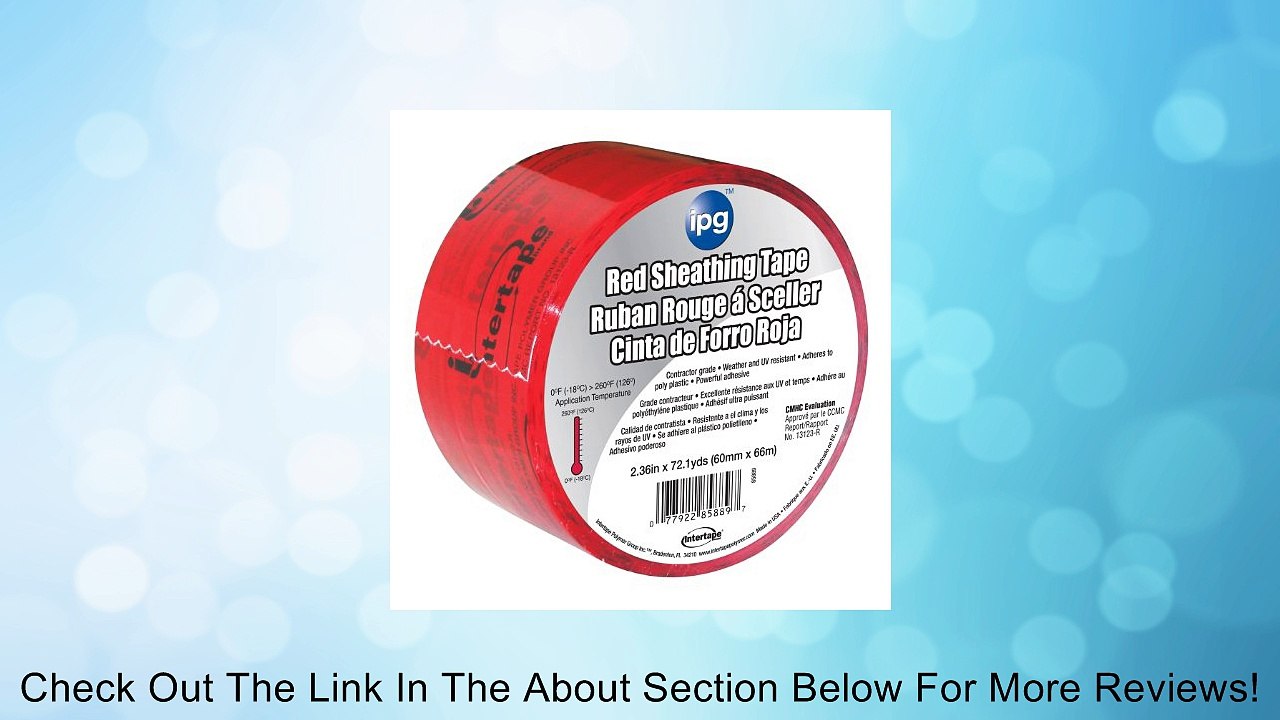 5560CNDR 2.36-Inch by 72.1-Yard Sheathing Tape, Red/Black Print Review