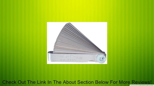 Wright Tool 9530 25-Blade Master Feeler Gauge Review