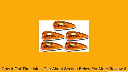 5 Pack of Amber Truck / RV Cab Marker Lights - Teardrop Shape Review