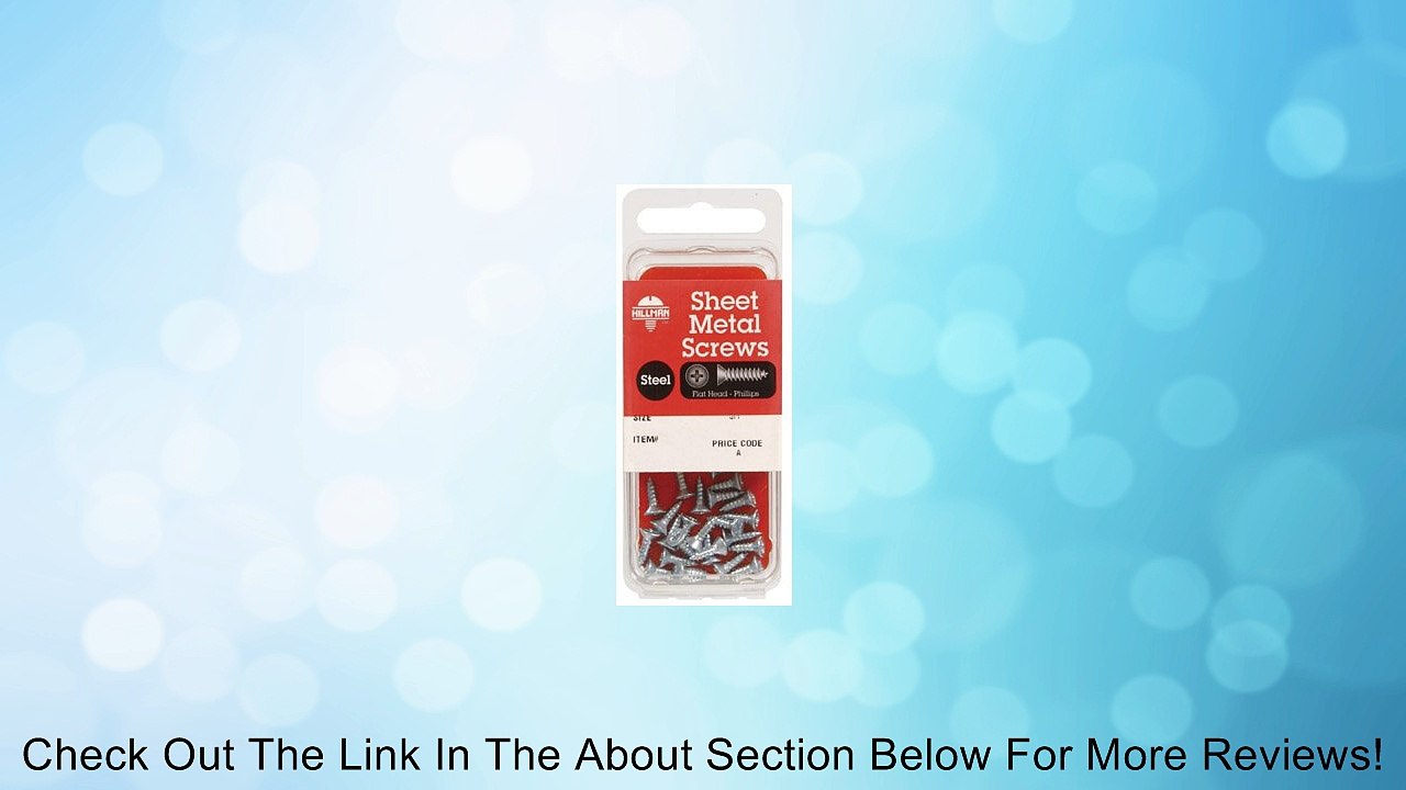 Hillman Sheet Metal Screws 8 " X 1 " Phillips Flat Head Review