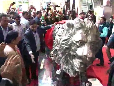 Gujarat CM Anandiben Patel at Stainless Steel Exhibition in Gandhinagar