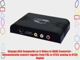 Orei XD-901 PAL RCA/S-Video to NTSC HDMI 50/60 Hz Multi-System Digital Audio Video Converter