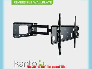 Kanto FMC3 Full Motion Articulating TV Mount for 30 to 50-Inch TV - Black