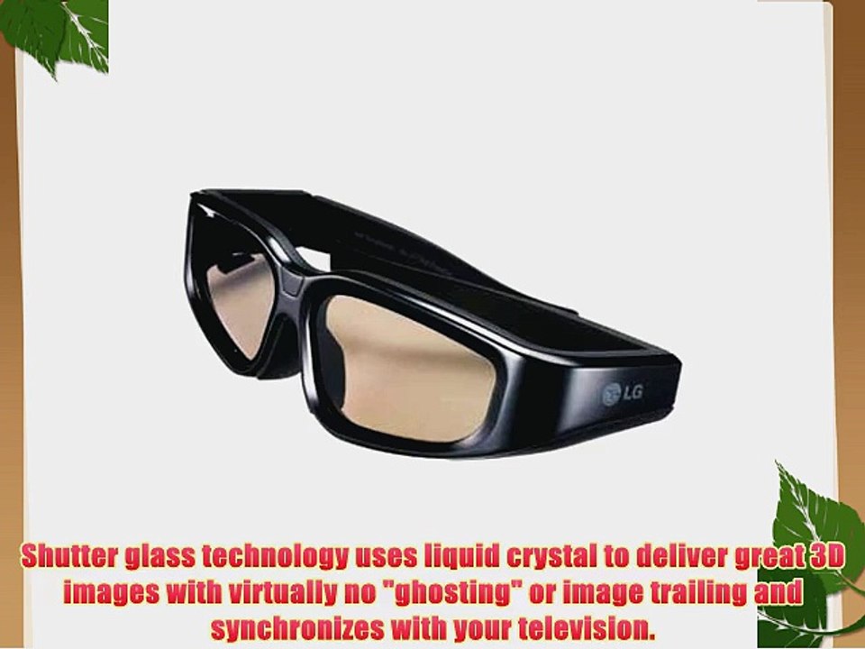 LG AGS110 3D Active Shutter Glasses for 2010 LG 3D HDTVs