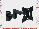 Articulating Tilt Swivel TV LCD LED TV Wall Mount Bracket from 17 to 37 Such as 17 20 21 23