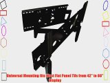 Mount-it! MI-DAA0-80 Premium Series Heavy Duty Dual-Arm Articulating Wall Mount for 42 to 80