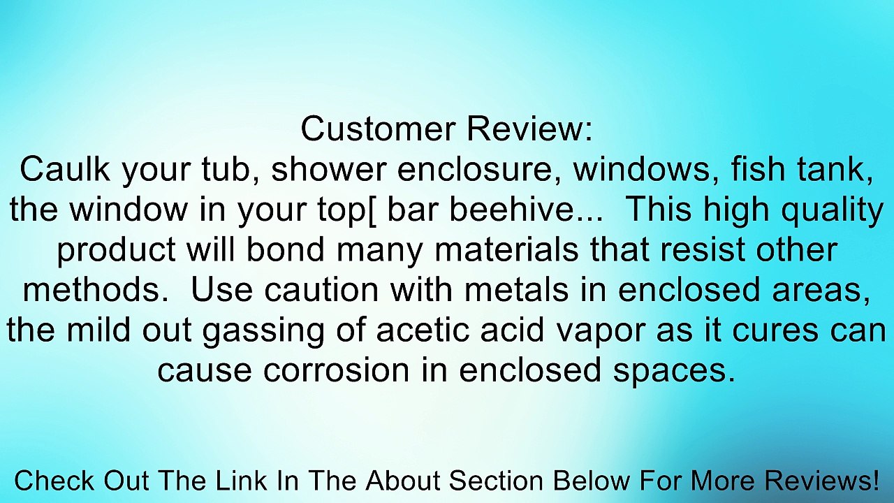 White Lightning Rtv Silicone Sealant WL000110C - 10 Oz. Cartridge - Clear Review
