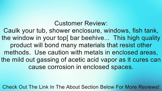 White Lightning Rtv Silicone Sealant WL000110C - 10 Oz. Cartridge - Clear Review