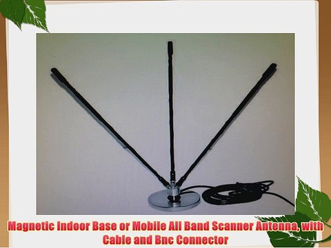 Magnetic Indoor Base or Mobile All Band Scanner Antenna with Cable and Bnc Connector
