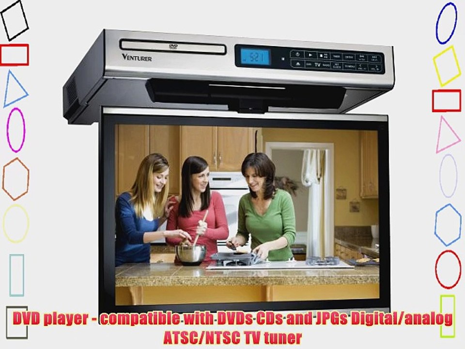 Venturer KLV3915 15.4-Inch Undercabinet Kitchen LCD TV/DVD Combo