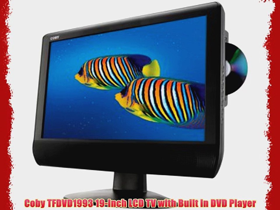 Coby TFDVD1993 19-Inch LCD TV with Built In DVD Player